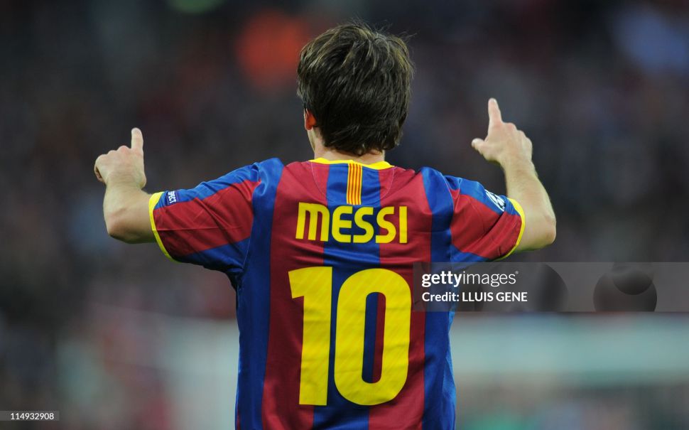 Font Messi 10 Barcelona 2010 2011 nameset home player official