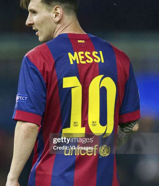 Font Messi 10 Barcelona 2014 2015 nameset home player official