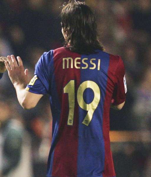 Font Messi 19 Barcelona 2006 2007 nameset official player original