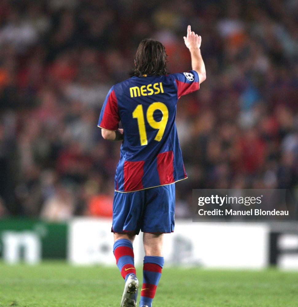 Font Messi 19 Barcelona 2007 2008 nameset home away player official