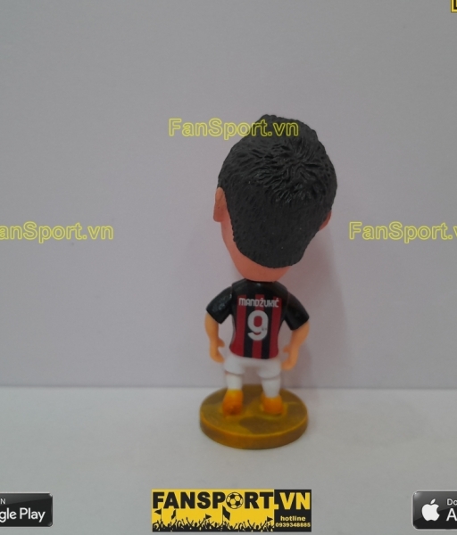 Tượng Mario Mandzukic 9 AC Milan 2020 2021 home red black soccerwe