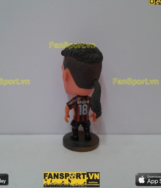 Tượng Roberto Baggio 18 AC Milan 1995 1996 1997 home soccerwe