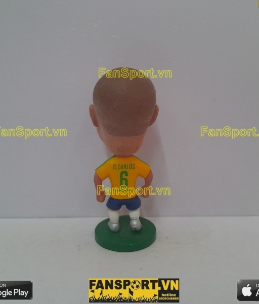 Tượng Roberto Carlos 6 Brazil 2002 2003 2004 home yellow soccerwe