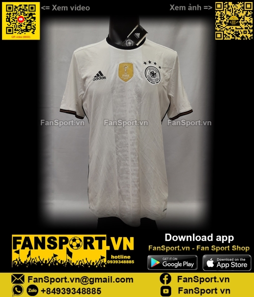 Áo đấu Germany 2015 2016 2017 home shirt jersey white AI5014 Adidas