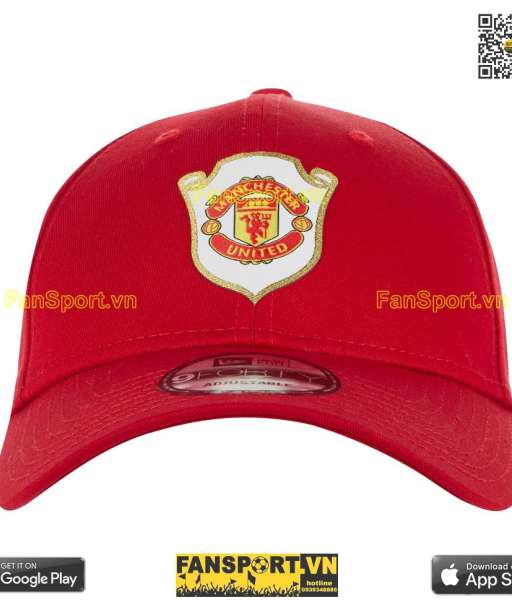 Nón Manchester united New Era 9Forty Treble cap Red BNWT adult
