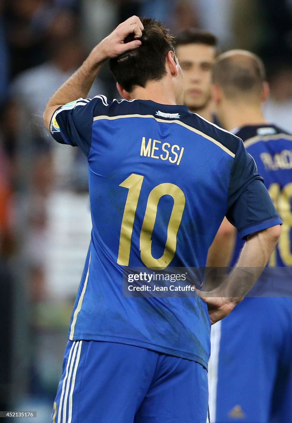 Áo đấu Messi 10 Argentina 2013-2014-2015 away shirt jersey blue G75187