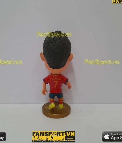 Tượng David Villa 7 Spain 2013 2014 home red kodoto Tây Ban Nha