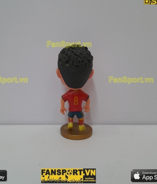 Tượng Xavi 8 Spain 2013 2014 home red kodoto Tây Ban Nha