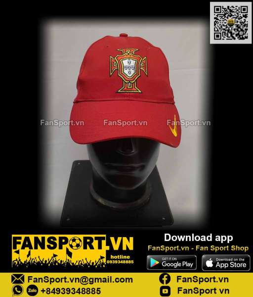 Nón Bồ Đào Nha 2006 2007 2008 Portugal red cap hat Nike 109553