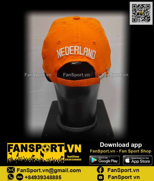 Nón Hà Lan Netherlands Holland orange cap hat Nike 109561 mũ cam