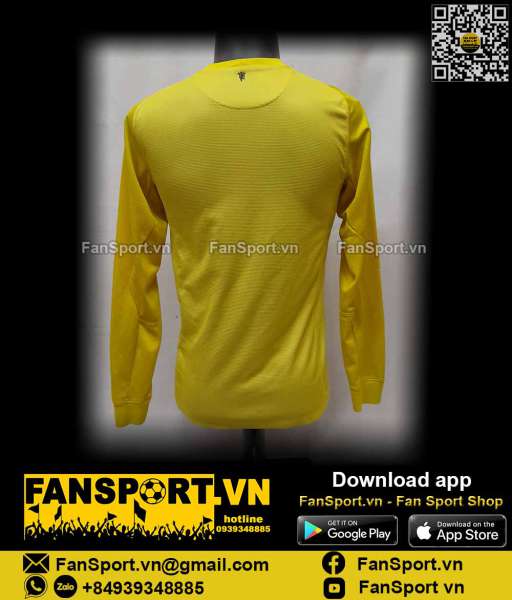 Áo thủ môn Manchester United 2013-2014 away goalkeeper yellow 545745