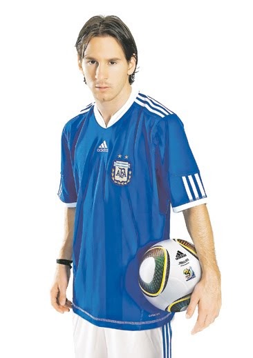 Áo Messi 10 Argentina 2009-2010-2011 away shirt jersey blue P47053