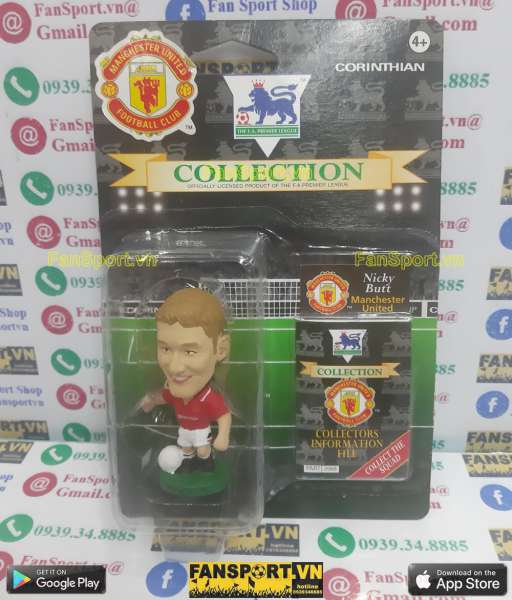 Tượng Nicky Butt Manchester United 1994-1996 home red corinthian PL281