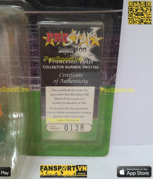 Tượng Totti AS Roma 2007-2008 corinthian Select 500 PRO1760 prostar