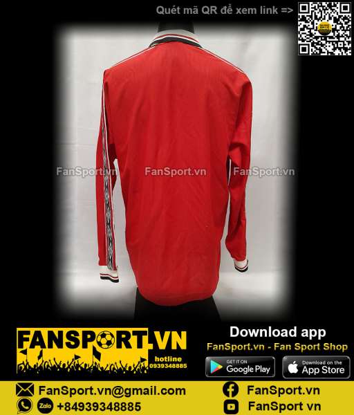 Áo đấu Manchester United 1998-1999-2000 home shirt jersey long red