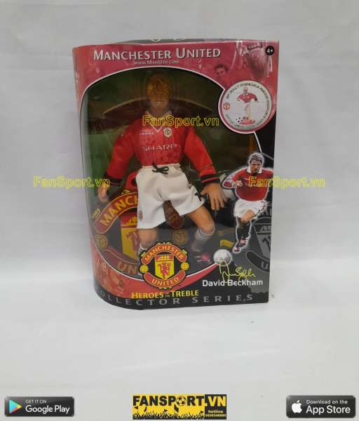 Tượng Beckham 7 Manchester United Hero Treble 1998-1999 Hero box set