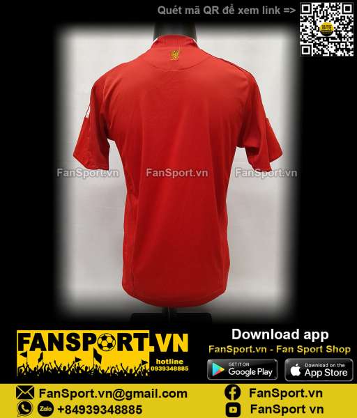Áo đấu Liverpool 2008-2009-2010 home shirt jersey red Adidas 051201