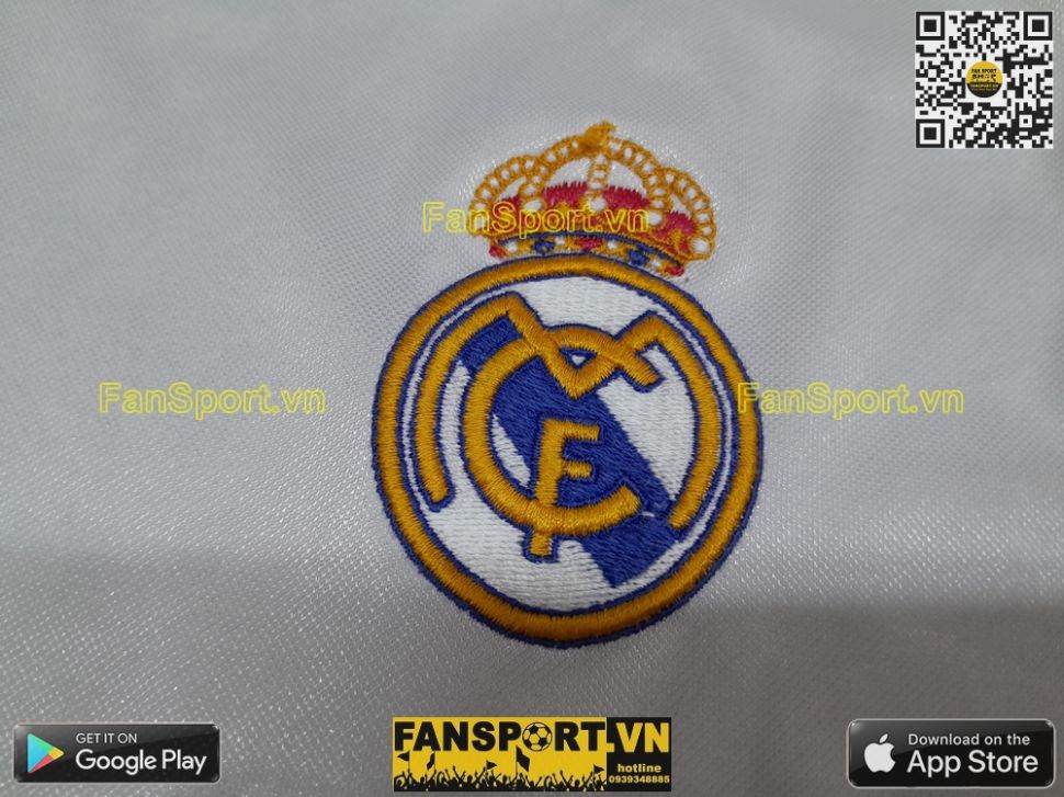 Áo đấu Beckham 23 Real Madrid 2004-2005 home shirt jersey long 183935