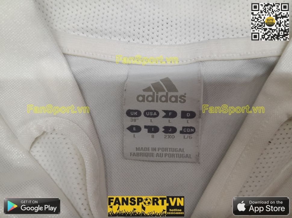 Áo đấu Beckham 23 Real Madrid 2004-2005 home shirt jersey long 183935