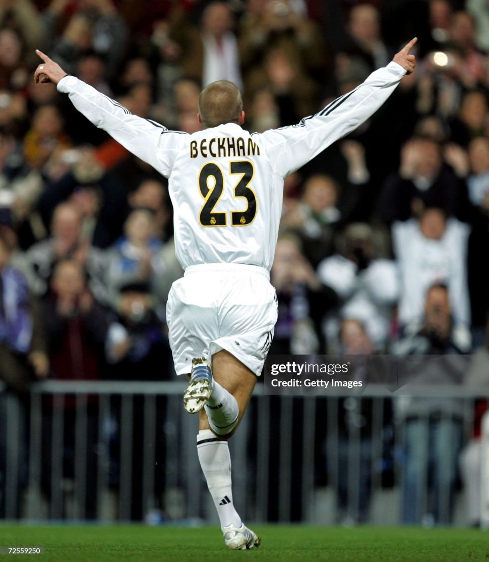 Áo đấu Beckham 23 Real Madrid 2004-2005 home shirt jersey long 183935