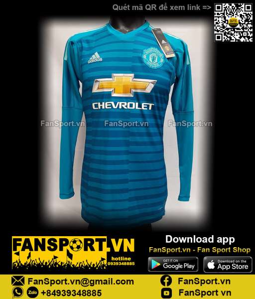Áo De Gea 1 Manchester United 2018-2019 goalkeeper shirt jersey DT6011