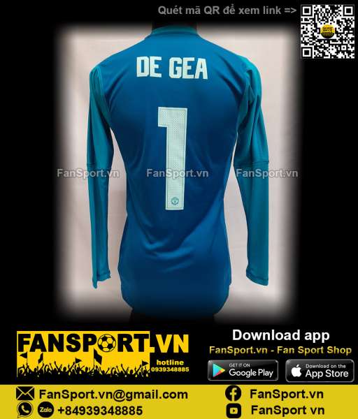 Áo De Gea 1 Manchester United 2018-2019 goalkeeper shirt jersey DT6011