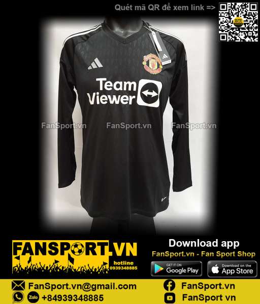 Áo thủ môn Manchester United 2023 2024 goalkeeper shirt jersey HL0008