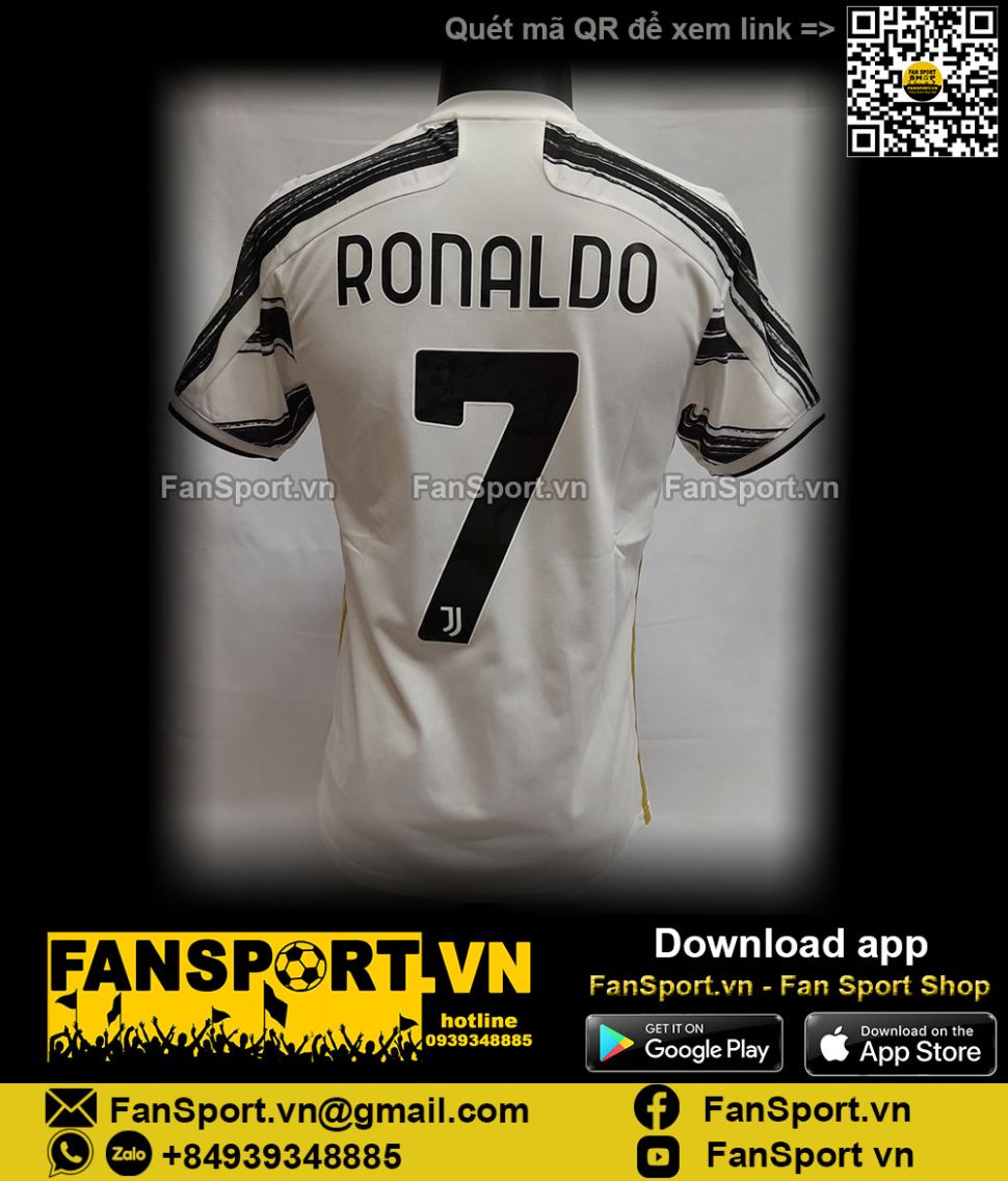 Áo đấu Ronaldo 7 Juventus 2020-2021 home shirt jersey EI9894 BNWT CR7