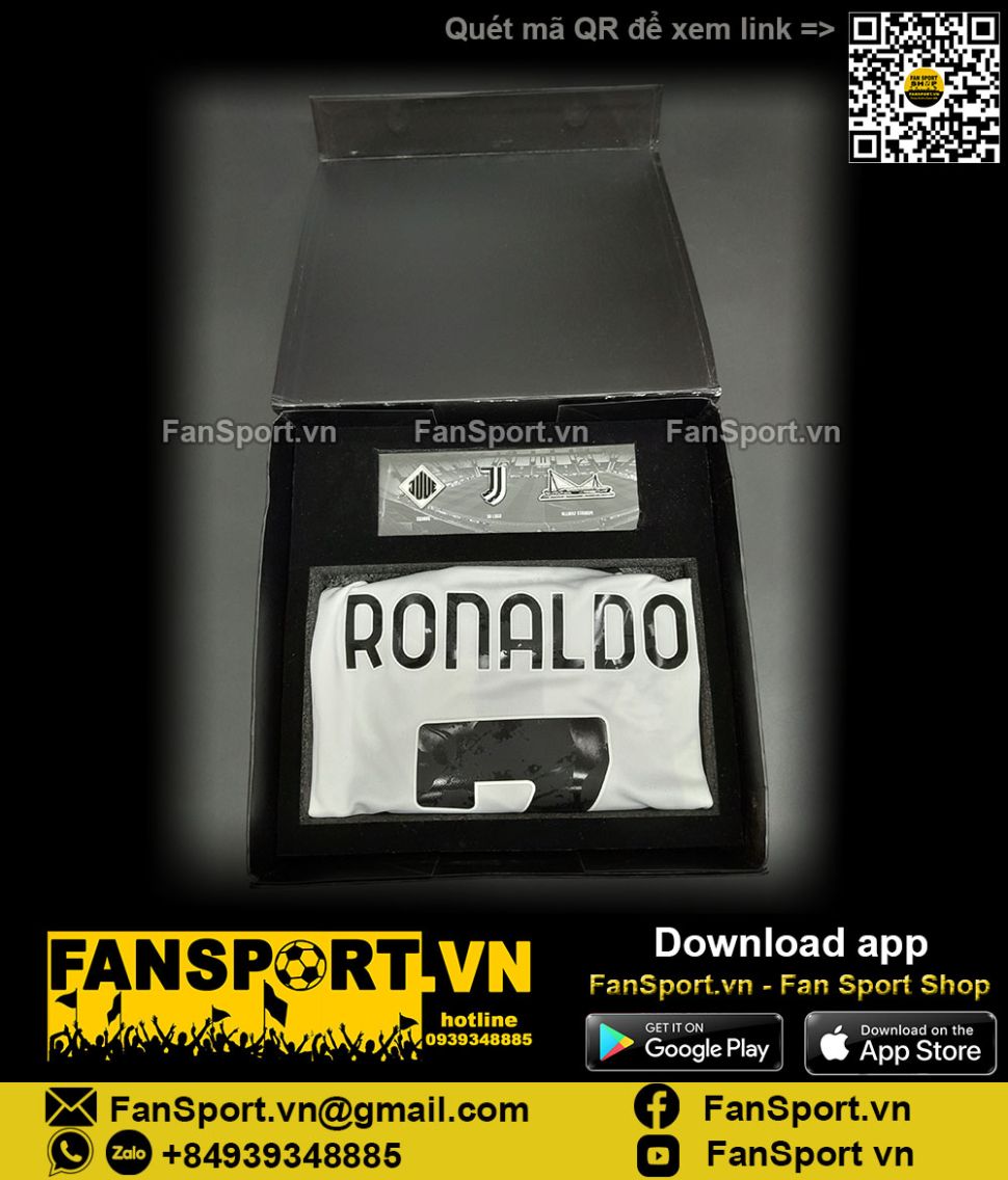 Box áo Ronaldo Juventus 2021 2022 home 10 year at home Allianz GS1442