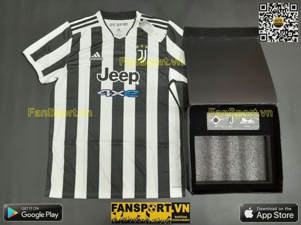 Box áo Ronaldo Juventus 2021 2022 home 10 year at home Allianz GS1442