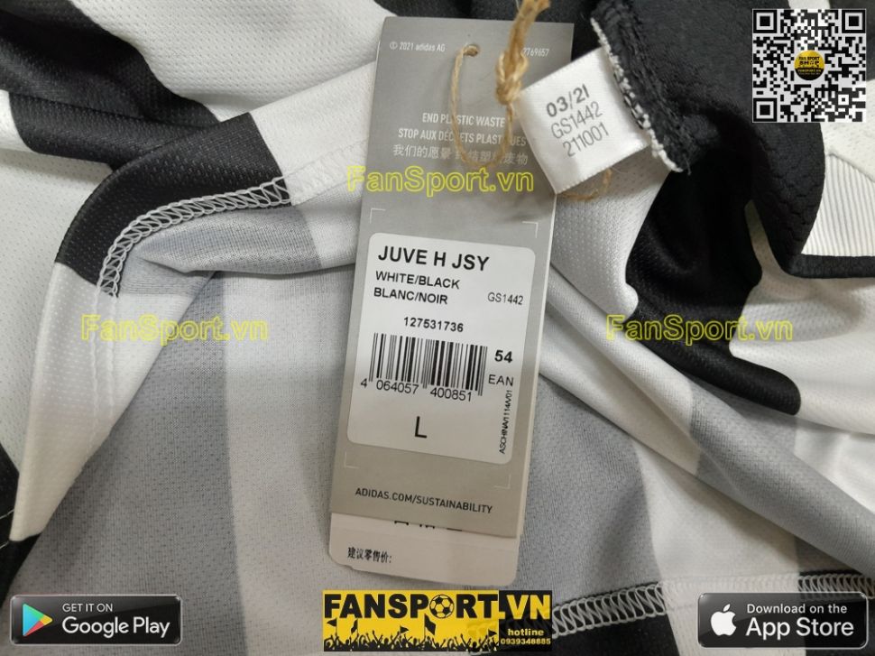 Box áo Ronaldo Juventus 2021 2022 home 10 year at home Allianz GS1442