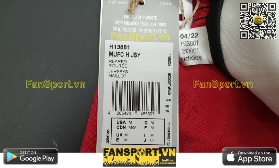 Áo đấu Rashford 10 Manchester United 2022 2023 shirt jersey red H13881