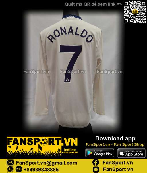 Áo Ronaldo 7 Manchester United Champion League Final 2009 away 287613