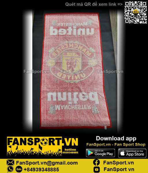 Khăn tắm Manchester United đỏ towel red