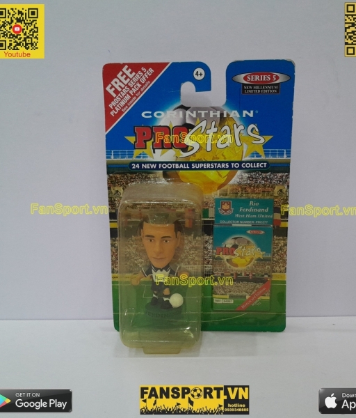 Tượng Rio Ferdinand 15 West Ham 1999 2000 2001 away corinthian PRO277