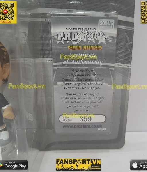 Tượng Rio Ferdinand Manchester United 2003-2005 away corinthian PP1155