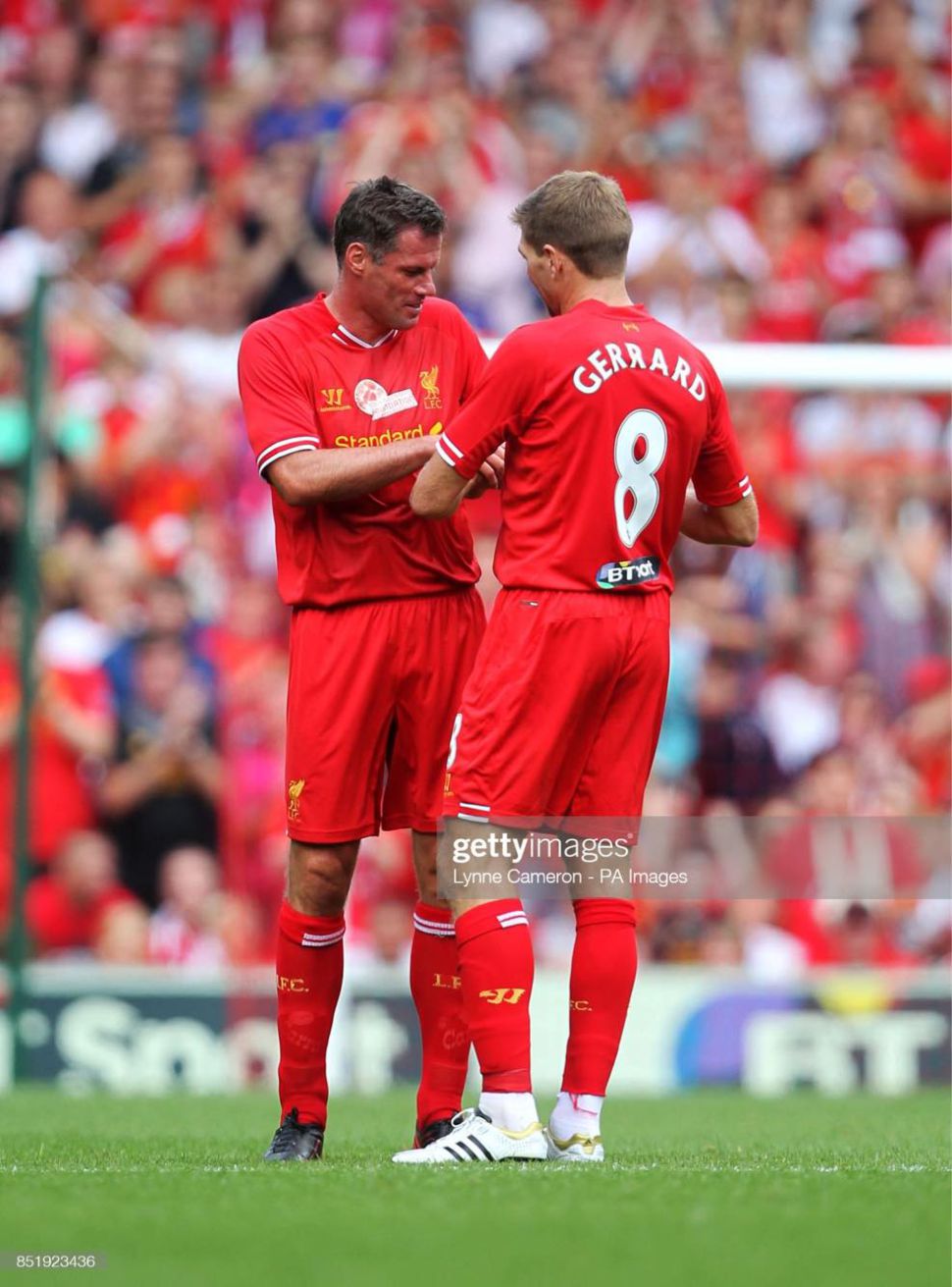 Áo đấu Gerrard 8 Liverpool testimonial 2013 home shirt jersey 2014