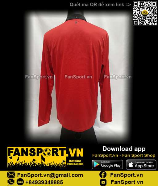 Áo đấu Manchester United 2013-2014 home shirt jersey red long 547929