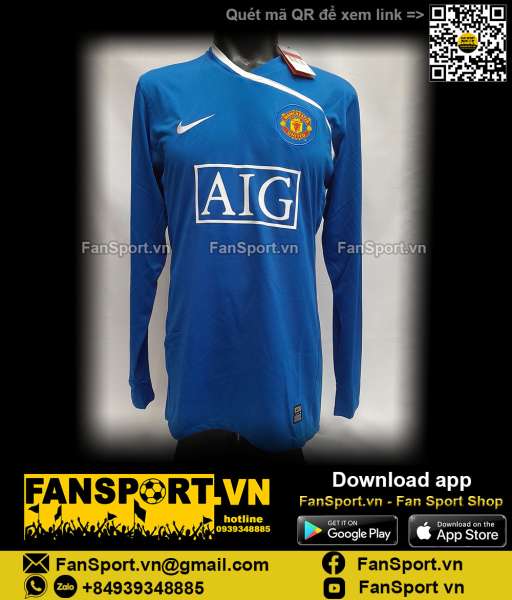 Áo GK Manchester United 2008 2009 away goalkeeper shirt jersey 288687