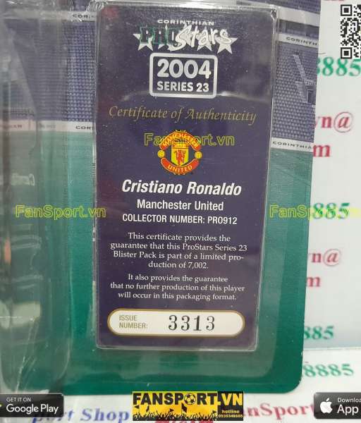 Tượng Ronaldo 7 Manchester United 2003 2004 home corinthian PRO912