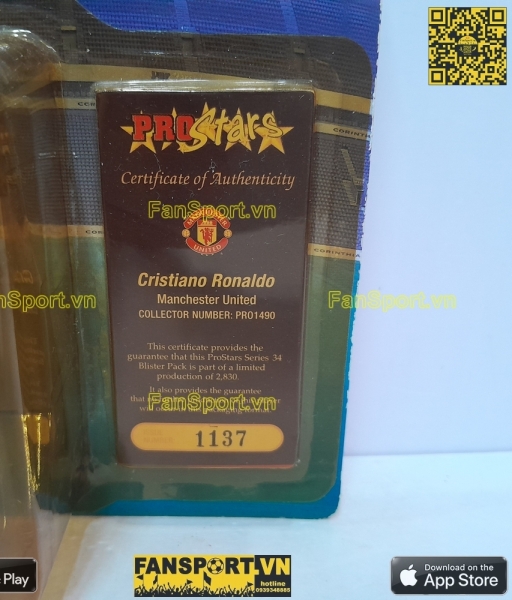 Tượng Ronaldo 7 Manchester United 2006 2007 home corinthian PRO1490