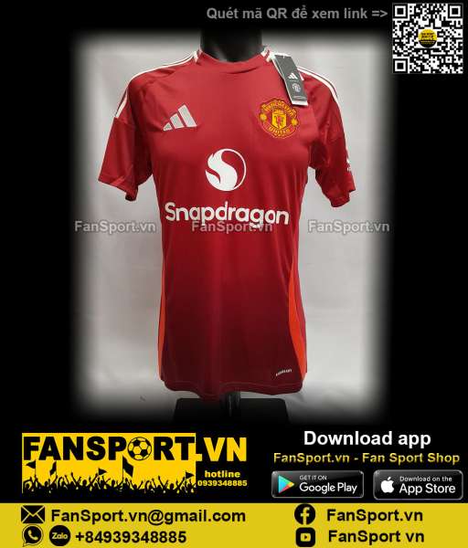 Áo đấu Manchester United 2024-2025 home red shirt jersey IU1397 Adidas