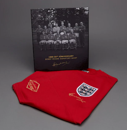 Box Bobby Moore England World Cup 1966 50th anniversary signed shirt