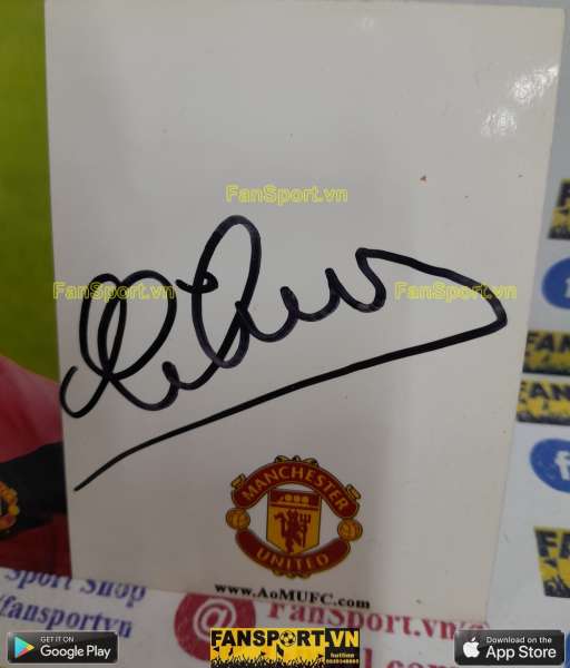 Ảnh chữ ký Michael Owen Manchester United 2009-2010 home signed hand