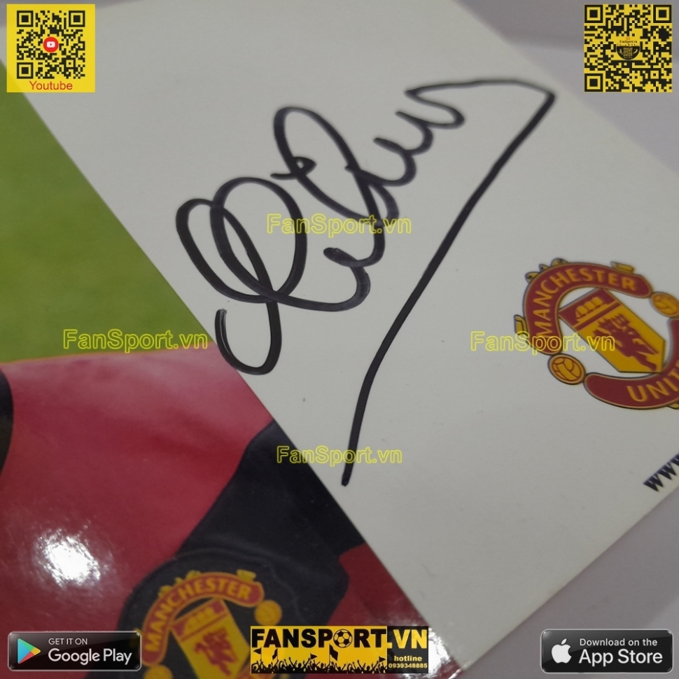 Ảnh chữ ký Michael Owen Manchester United 2009-2010 home signed hand