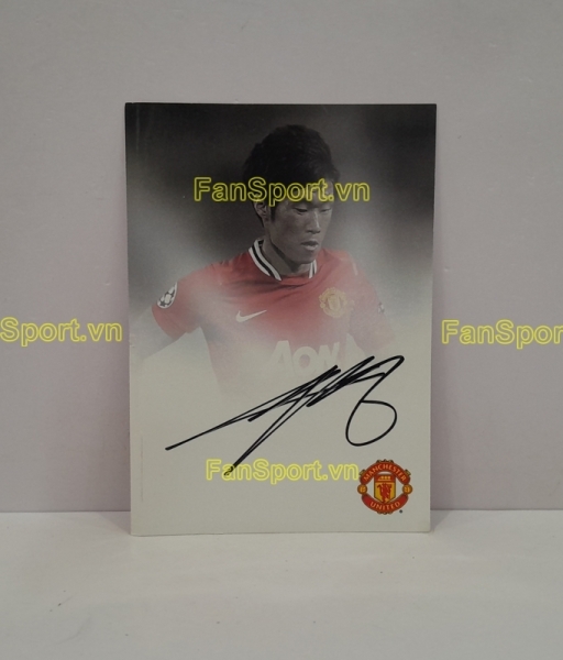 Ảnh chữ ký Park Ji Sung Manchester United 2011 2012 home signed hand
