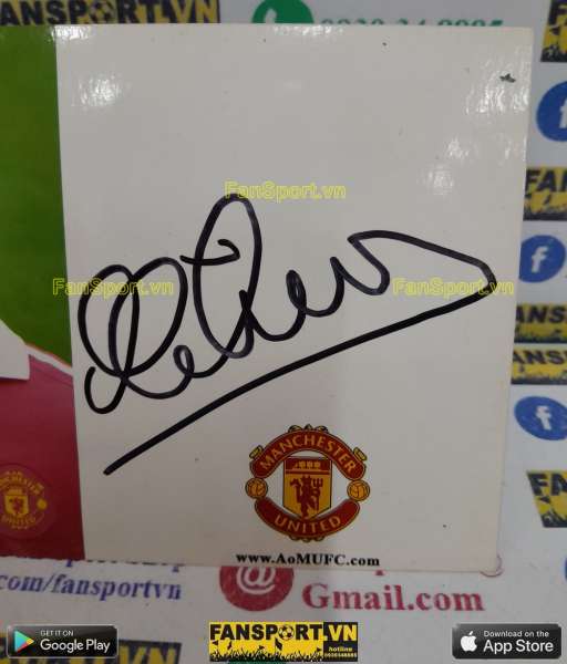 Ảnh chữ ký Michael Owen Manchester United 2010-2011 home signed hand