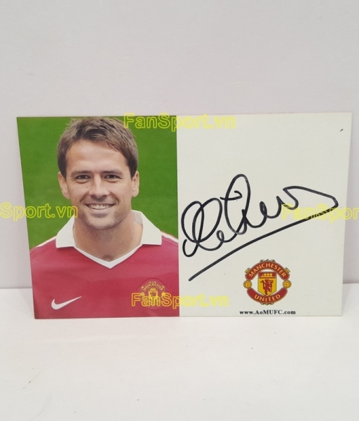 Ảnh chữ ký Michael Owen Manchester United 2010-2011 home signed hand