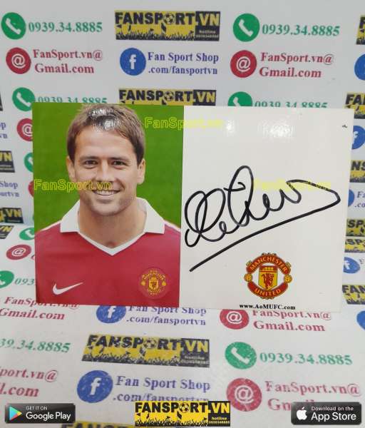 Ảnh chữ ký Michael Owen Manchester United 2010-2011 home signed hand