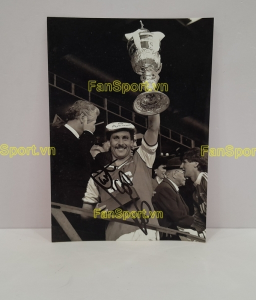 Ảnh chữ ký Kenny Sansom Arsenal 1988 1989 1990 home signed hand